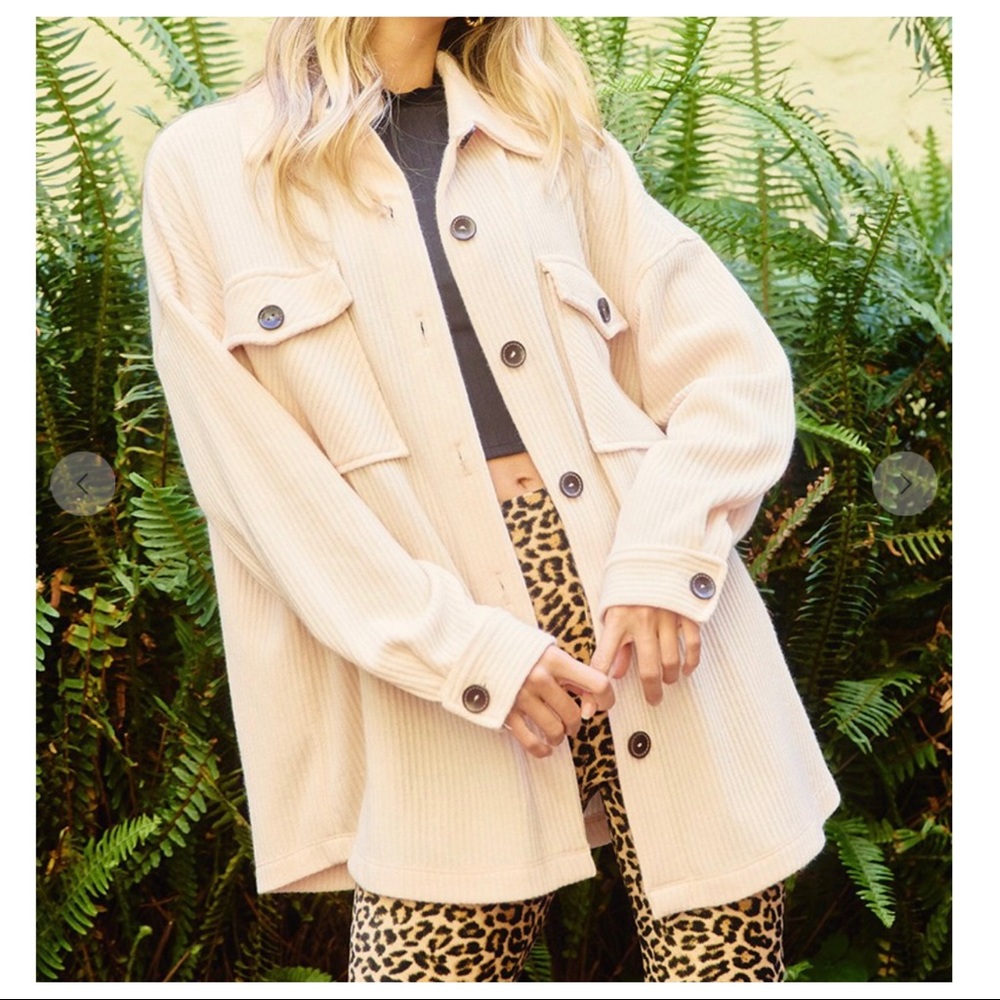 11 Boyfriend Bold Rib Cozy Shirt Jacket - Picture 3 of 5